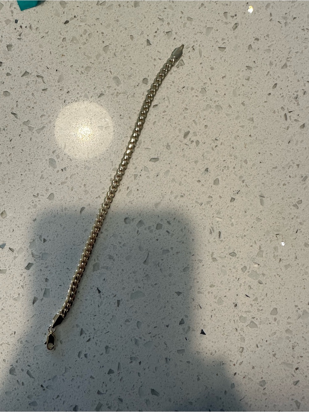 14k Italy stamped bracelet chain